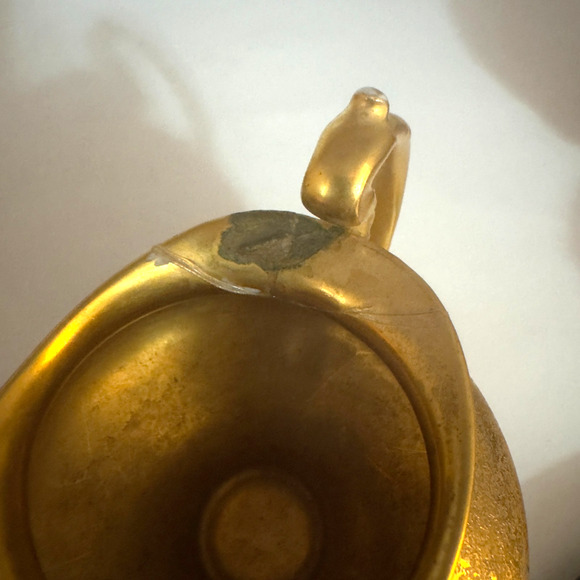 Vintage Stouffers Limoge Cream and Open Sugar Gold Plated *Repaired* - Picture 6 of 9